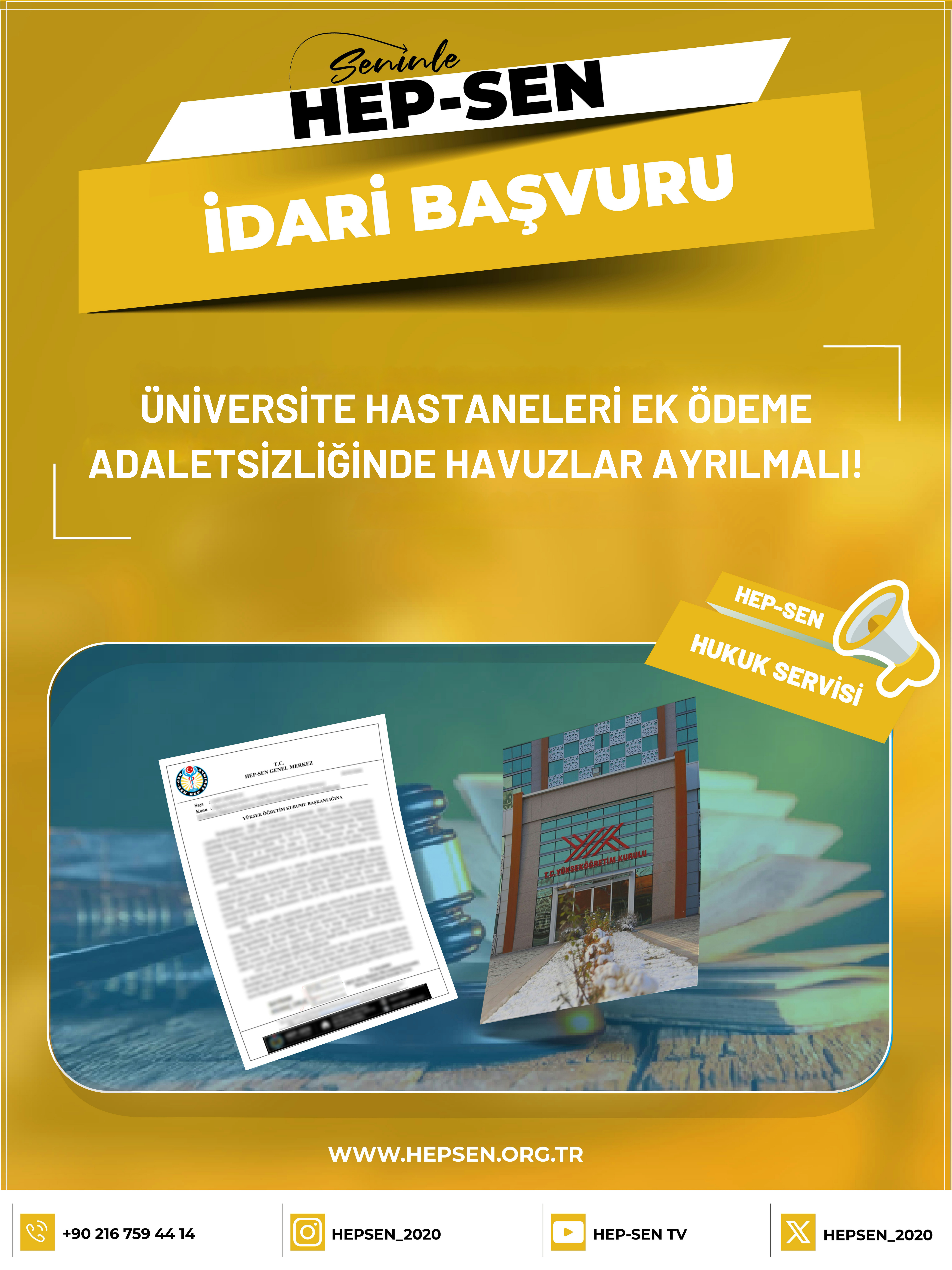 ​Üniversite Hastaneleri Ek Ödeme Adaletsizliğinde Havuzlar Ayrılmalı!